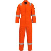 Portwest Flame Resistant Light Weight Anti-Static Coverall 280g - Orange Tall