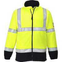 Portwest Flame Resistant Anti-Static Hi-Vis Fleece - Yellow