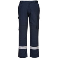 Portwest Bizflame Work Lightweight Stretch Panelled FR Trousers - Dark Navy