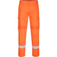 Portwest Bizflame Plus Lightweight Stretch Panelled Trouser - Orange