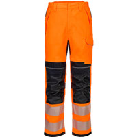 Portwest PW3 FR HVO Work Trousers - Orange/Black