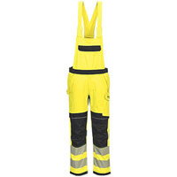 Portwest PW3 Modaflame Work Hi-Vis Multi-Norm FR Bib and Brace - Yellow/Black