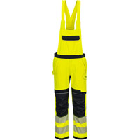 Portwest PW3 Modaflame Work Hi-Vis Multi-Norm FR Bib and Brace - Yellow/Navy