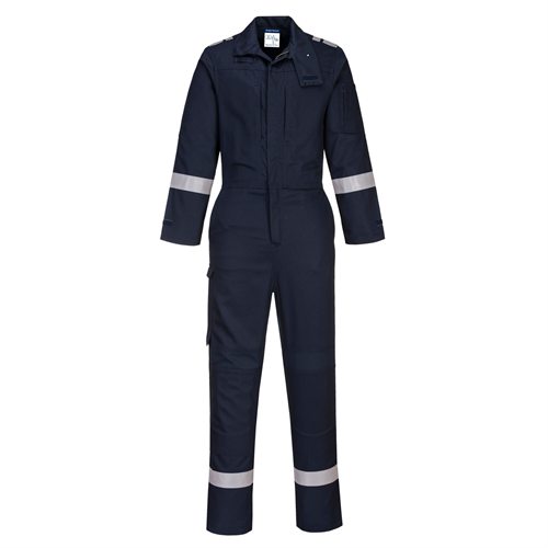 Portwest Bizflame Plus Stretch Panelled Coverall  - Navy