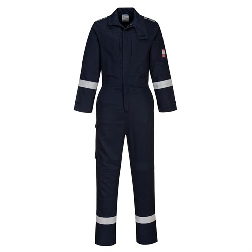 Portwest Bizflame Plus Lightweight Stretch Panelled Coverall  - Navy