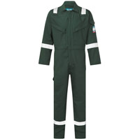 Portwest Flame Resistant Anti-Static Coverall 350g - Green
