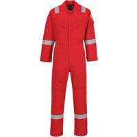 Portwest Flame Resistant Anti-Static Coverall 350g - Red