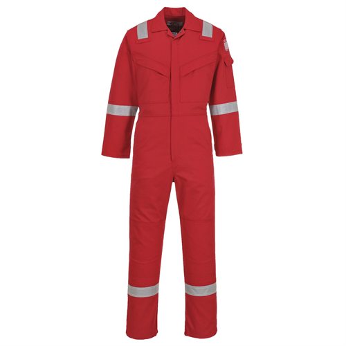 Portwest Flame Resistant Anti-Static Coverall 350g - Red