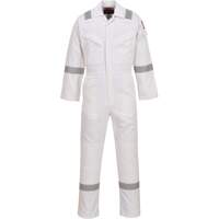 Portwest Flame Resistant Anti-Static Coverall 350g - White