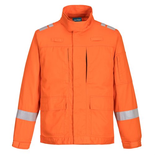Portwest Bizflame Plus Lightweight Stretch Panelled Jacket - Orange