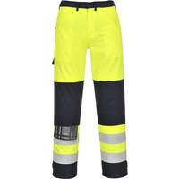 Portwest Hi-Vis Multi-Norm Trousers - Yellow/Navy