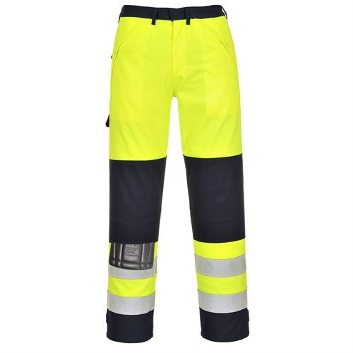 Portwest Hi-Vis Multi-Norm Trousers - Yellow/Navy