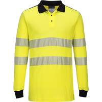 Portwest WX3 Flame Resistant Hi-Vis Polo Shirt - Yellow/Black