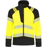 Portwest PW3 Modaflame Softshell Hi-Vis Multi-Norm FR Jacket - Yellow/Black