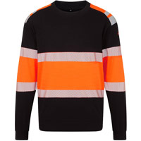 Portwest PW3 Modaflame Knit HVO Class 1 FR Sweatshirt - Orange/Black