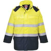 Portwest Bizflame Multi Arc Hi-Vis Jacket - Yellow/Navy