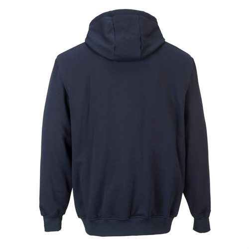 Portwest FR Zip Front Hooded Sweatshirt - Navy