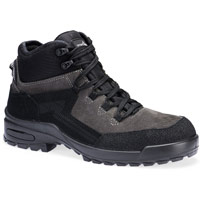 Portwest Steel Suede Ankle Boot S3L CI FO SR - Black/Grey