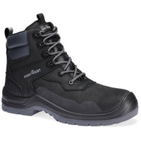 Portwest Composite Nubuck Ankle Boot S7L LG FO SR SC - Black