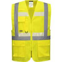 Portwest Glowtex Ezee Zip Executive Vest - Yellow