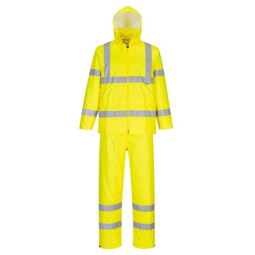 Portwest Hi-Vis Packaway Rainsuit - Yellow