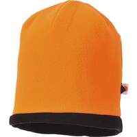 Portwest Reversible Hi-Vis Beanie Hat - Orange/Black