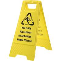 Portwest Euro Wet Floor Warning Sign - Yellow