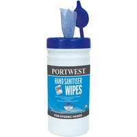 Portwest Hand Sanitiser Wipes (200 Wipes) - Blue