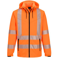 Portwest KX3 Sport Hi-Vis Zipped Hoodie  - Orange