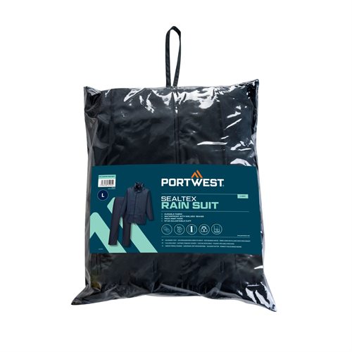 Portwest Sealtex Essential Rainsuit (2 Piece Suit) - Navy