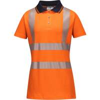 Portwest Women's Pro Polo Shirt - Orange/Black