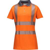 Portwest Women's Pro Polo Shirt - Orange/Grey