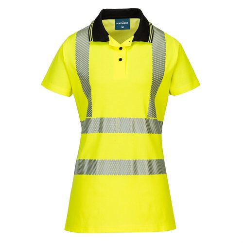 Portwest Women's Pro Polo Shirt - Yellow/Black