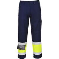Portwest Hi-Vis Modaflame Trouser - Yellow/Navy Tall