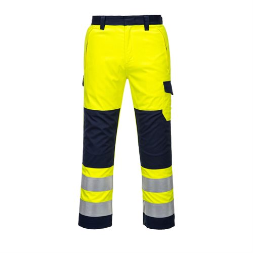 Portwest Hi-Vis Modaflame Trouser - Yellow/Navy