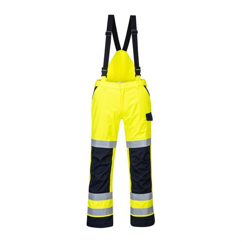 Portwest Modaflame Rain Multi Norm Arc Trouser - Yellow/Navy