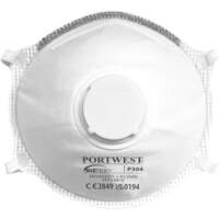 Portwest FFP3 Valved Dolomite Light Cup Respirator - White