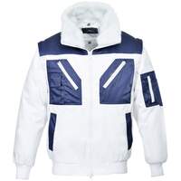 Portwest Two Tone Pilot Jacket - White