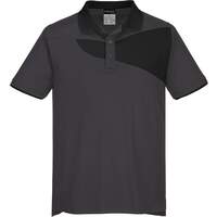 Portwest PW2 Polo Shirt S/S - Zoom Grey/Black