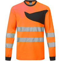 Portwest PW2 Hi-Vis T-Shirt L/S - Orange/Black