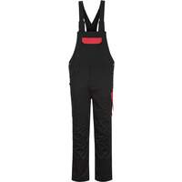 Portwest PW2 Bib and Brace - Black/Red