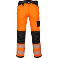 Portwest PW3 Hi-Vis Lightweight Stretch Trouser - Orange/Black