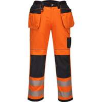 Portwest PW3 Hi-Vis Stretch Holster Trouser - Orange/Black
