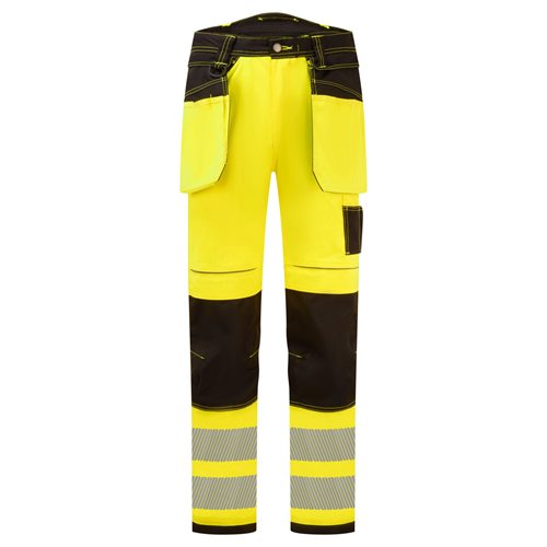 Portwest PW3 Hi-Vis Stretch Holster Trouser - Yellow/Black