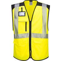 Portwest PW3 Hi-Vis Executive Vest - Yellow/Black