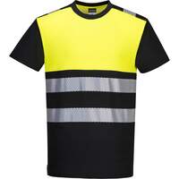 Portwest PW3 Hi-Vis Class 1 T-Shirt - Black/Yellow