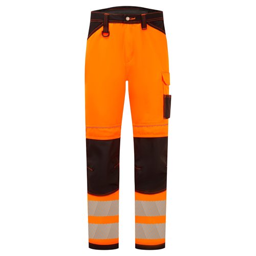Portwest PW3 Hi-Vis Work Trouser - Orange/Black