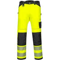 Portwest PW3 Hi-Vis Work Trouser - Yellow/Black Short