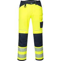Portwest PW3 Hi-Vis Work Trouser - Yellow/Navy