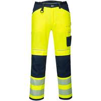 Portwest PW3 Hi-Vis Work Trouser - Yellow/Navy Short